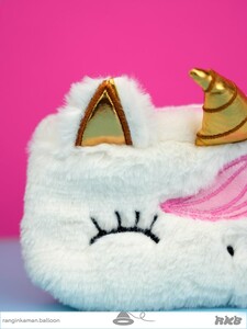 جامدادی پوم پوم یونیکورن Unicorn pom pom pencil case