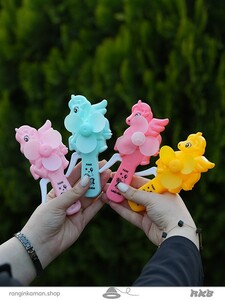 اسباب بازی فن دستی مدل یونیکورن Unicorn hand fan toy