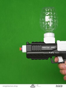 تفنگ تیر ژله ای سفید مشکی Black and white jelly gun