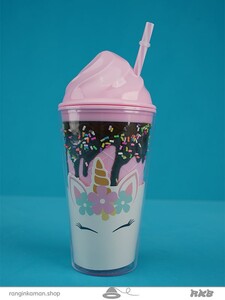 لیوان اسموتی یونیکورن Unicorn smoothie glass