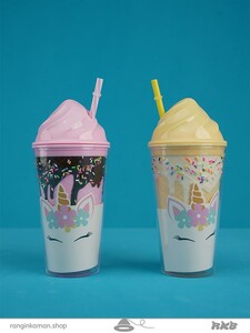 لیوان اسموتی یونیکورن Unicorn smoothie glass