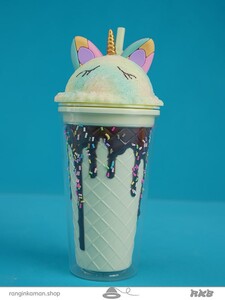 لیوان اسموتی تک شاخ Unicorn smoothie glass