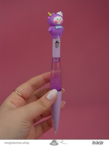 روان نویس آکواریومی چراغدار طرح شیطونک Illuminated aquarium fountain pen with mischievous design
