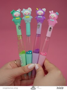 روان نویس آکواریومی چراغدار طرح شیطونک Illuminated aquarium fountain pen with mischievous design