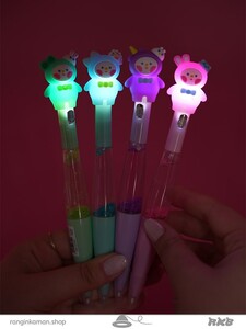 روان نویس آکواریومی چراغدار طرح شیطونک Illuminated aquarium fountain pen with mischievous design