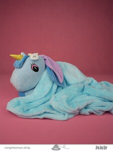عروسک یونیکورن پتودار  Unicorn blanket doll
