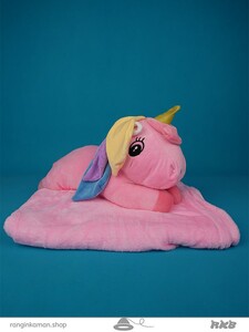 عروسک یونیکورن پتودار  Unicorn blanket doll