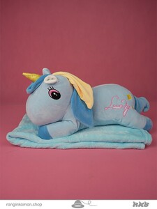 عروسک یونیکورن پتودار  Unicorn blanket doll
