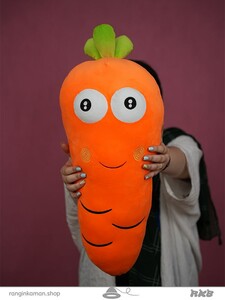 عروسک هویج خوشحال متوسط Medium happy carrot doll