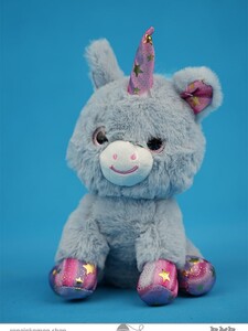 عروسک اسب تک شاخ چشم عسلی Honey-eyed unicorn pony doll