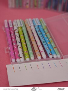 روان نویس طرح هپی دی 10 رنگ 10 colors happy day drawing pencil