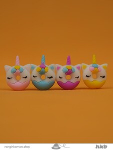 سرمدادی فانتزی سیلیکونی دونات یونیکورن چشم بسته Sarmadadi Fantasy Silicone Donut Unicorn Blindfolded
