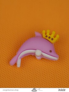 سر مدادی فانتزی سیلیکونی طرح دلفین تاج دار Fantasy silicon pencil head with crown dolphin design