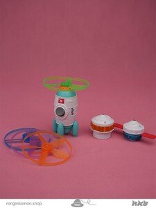 اسباب بازی موشک با فرفره جعبه ای Boxed rocket toy