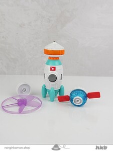 اسباب بازی موشک با فرفره جعبه ای Boxed rocket toy