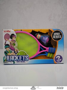 اسباب بازی راکت تنیس دوتایی کد 9904  Double tennis racket toy