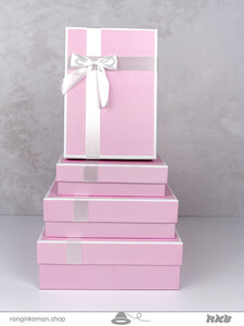 جعبه کادو صورتی پاستیلی  Pastel pink gift box