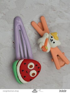 سنجاق مو پاستیلی میوه ای Fruit pastel hairpin