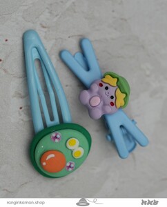 سنجاق مو پاستیلی میوه ای Fruit pastel hairpin