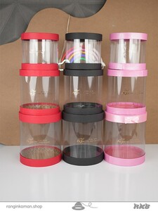 جعبه استوانه طلقی 3 تکه 3-piece talc cylinder box
