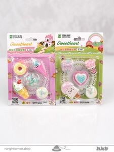 پاک کن کارتی بستنی و شیرینی Ice cream and sweets card eraser