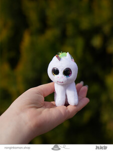 آویز یونیکورن چشم تیله ای Marble eye unicorn pendant
