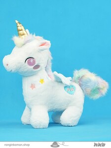 عروسک یونیکورن چشم قشنگ سایز بزرگ Big size unicorn doll with beautiful eyes