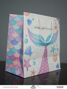بگ مربعی طرح پری دریایی Mermaid design square bag