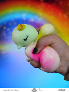 فیجت فلامینگو تاجدار خامه ای Crowned Flamingo Fidget