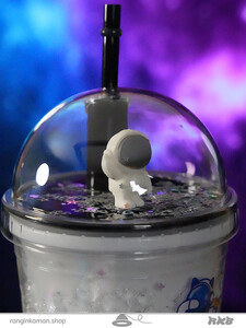 لیوان اسموتی طرح فضانورد Astronaut design smoothie glass