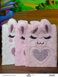 دفتر پولیشی خرگوش قلبی Heart rabbit notebook