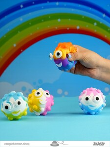 فیجت پاپیت بال چشم دار Fidget pop it ball