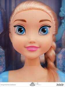 عروسک السا با اکسسوری مو Elsa doll with hair accessory