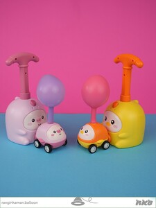 ماشین بادکنکی طرح حیوانات مزرعه balloon car