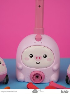 ماشین بادکنکی طرح حیوانات مزرعه balloon car