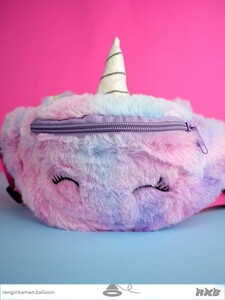 کیف کمری پوم پوم یونیکورن Unicorn pom pom waist bag