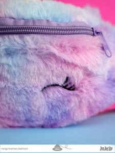 کیف کمری پوم پوم یونیکورن Unicorn pom pom waist bag