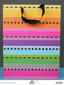 پاکت هدیه راه راه رنگی Colorful way gift envelope