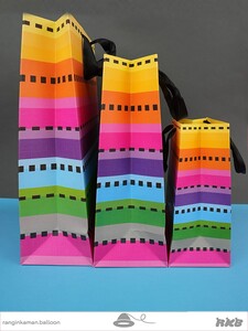 پاکت هدیه راه راه رنگی Colorful way gift envelope