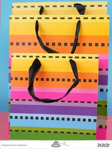 پاکت هدیه راه راه رنگی Colorful way gift envelope