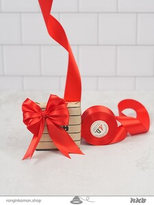 ربان ساتن پهن قرمز Wide satin ribbon
