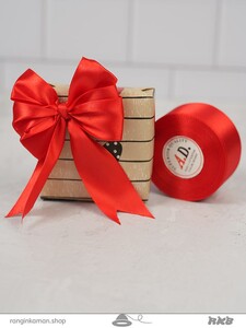 ربان ساتن پهن قرمز Wide satin ribbon