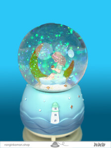 گوی موزیکال مدل فرشته و ماه Angel and moon