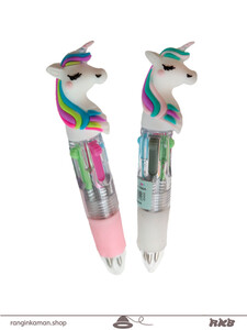 خودکار 4 رنگ یونیکورن کوچک Unicorn 4 color pen