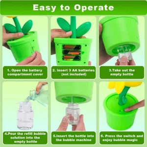 اسباب بازی حباب ساز اتوماتیک طرح گل