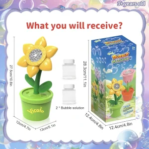 اسباب بازی حباب ساز اتوماتیک طرح گل