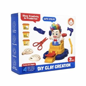 ست خمیر بازی آرایشگری کودک DIY Clay Creation Hair Stylist Set