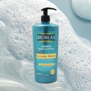 شامپو کراتین و بیوتین بیوبلاس