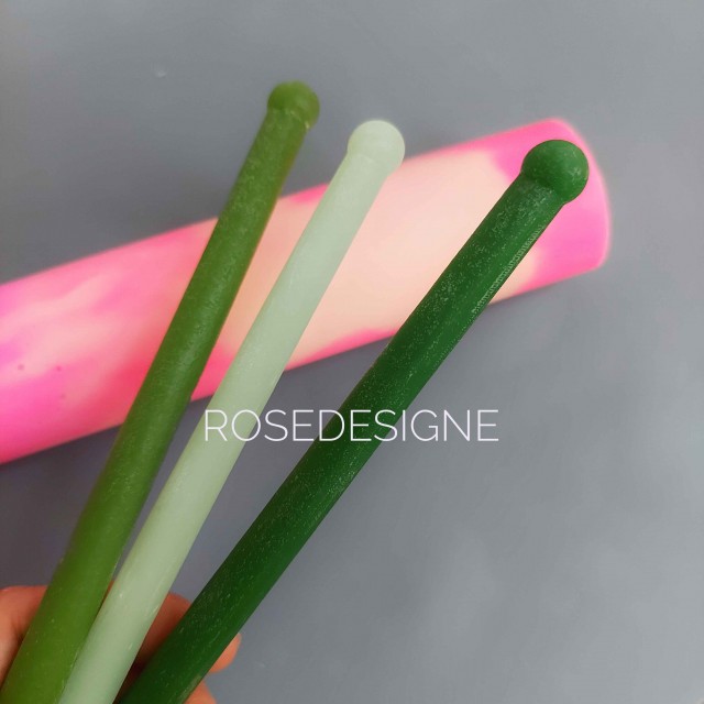 قالب ساقه سیلیکونی شمع گل رزدیزاین