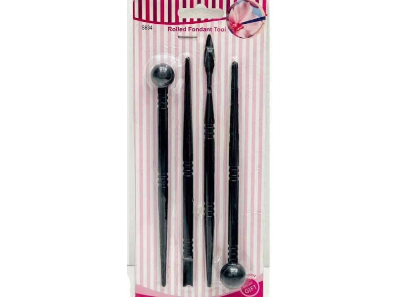 سمبه پلاستیکی دسته شیاردار 4 عددی